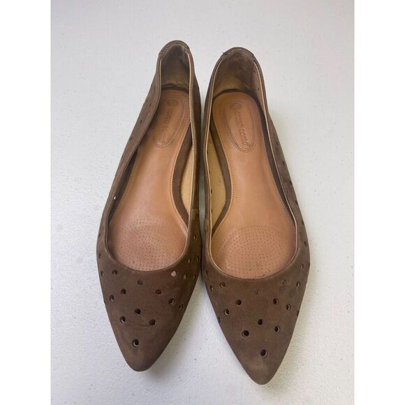 Corso Como Women's Flat Shoes 8M Brown Leather Breathable Pointed Toe Slip On - Picture 1 of 7